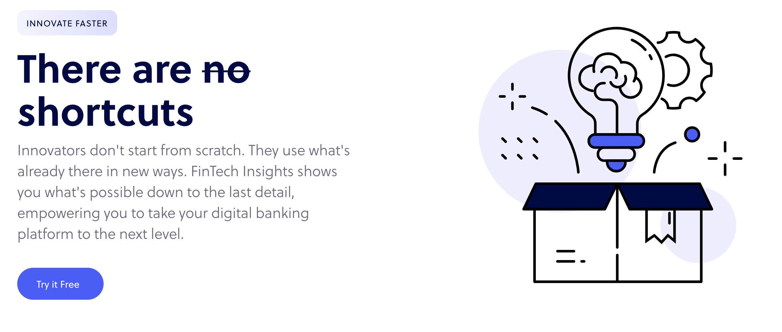 Screenshot of FinTech Insights use case page.